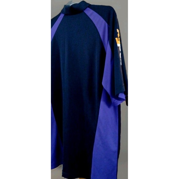 Stan Herman Utility Work Shirt Purple Black Polo Men’s L Courier Style Tech Wear - Picture 6 of 8